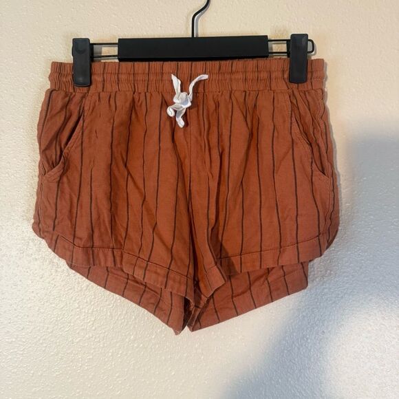 Billabong Rust Striped Athletic Shorts S - Picture 1 of 5
